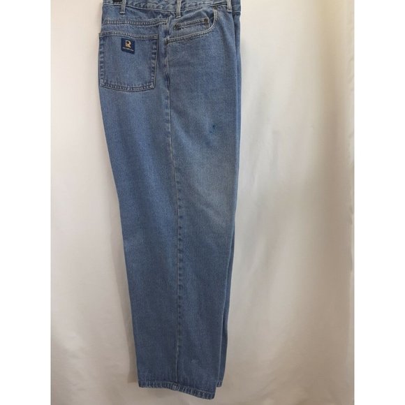 Real Work Wear Mens Blue Denim Jeans Size 48 x 30 Vintage Medium wash - Picture 1 of 9
